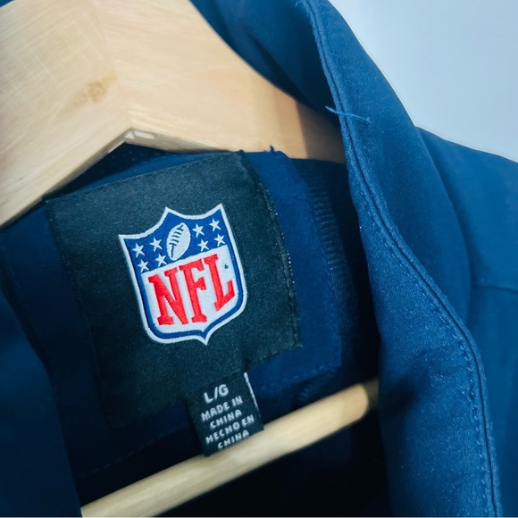 NFL Chicago Bears Navy Bomber Jacket Large - Picture 4 of 6